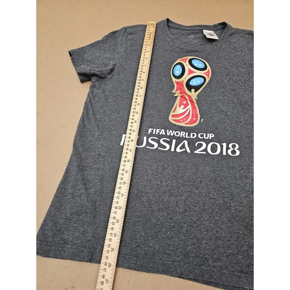 Adidas FIFA World Cup Russia 2018 Adult Mediun Gray Tee T Shirt